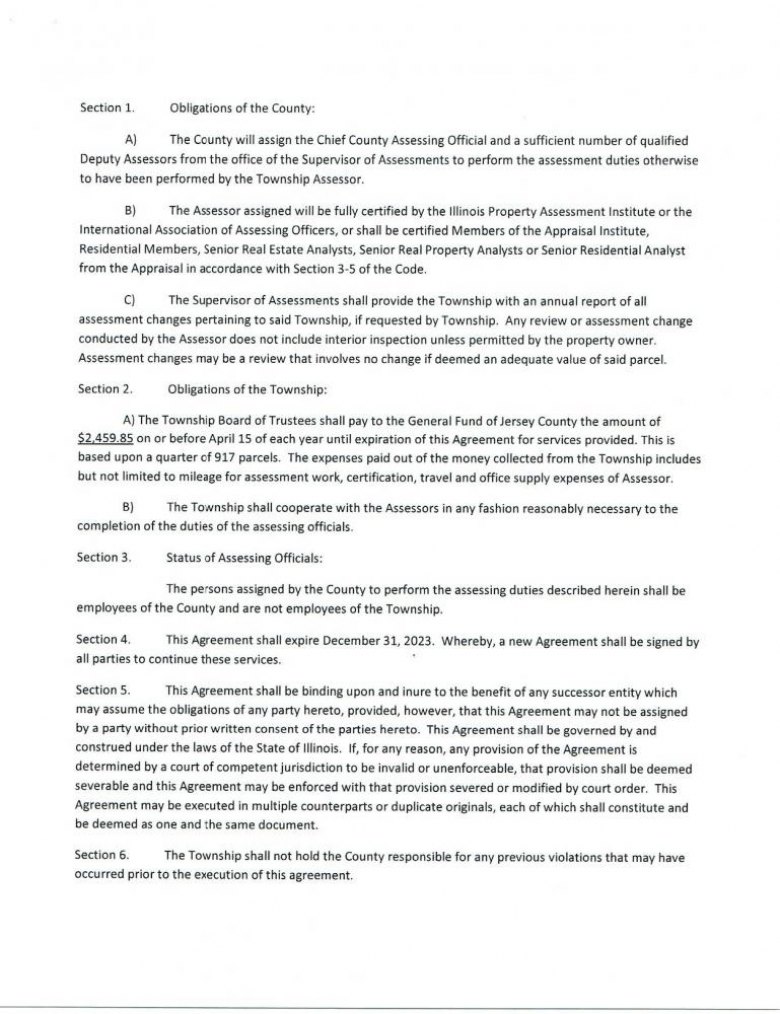 Quarry Township Intergovernmental Agreement Pg. 2